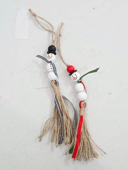 Beaded Snowman Ornament – Drop-In Craft
