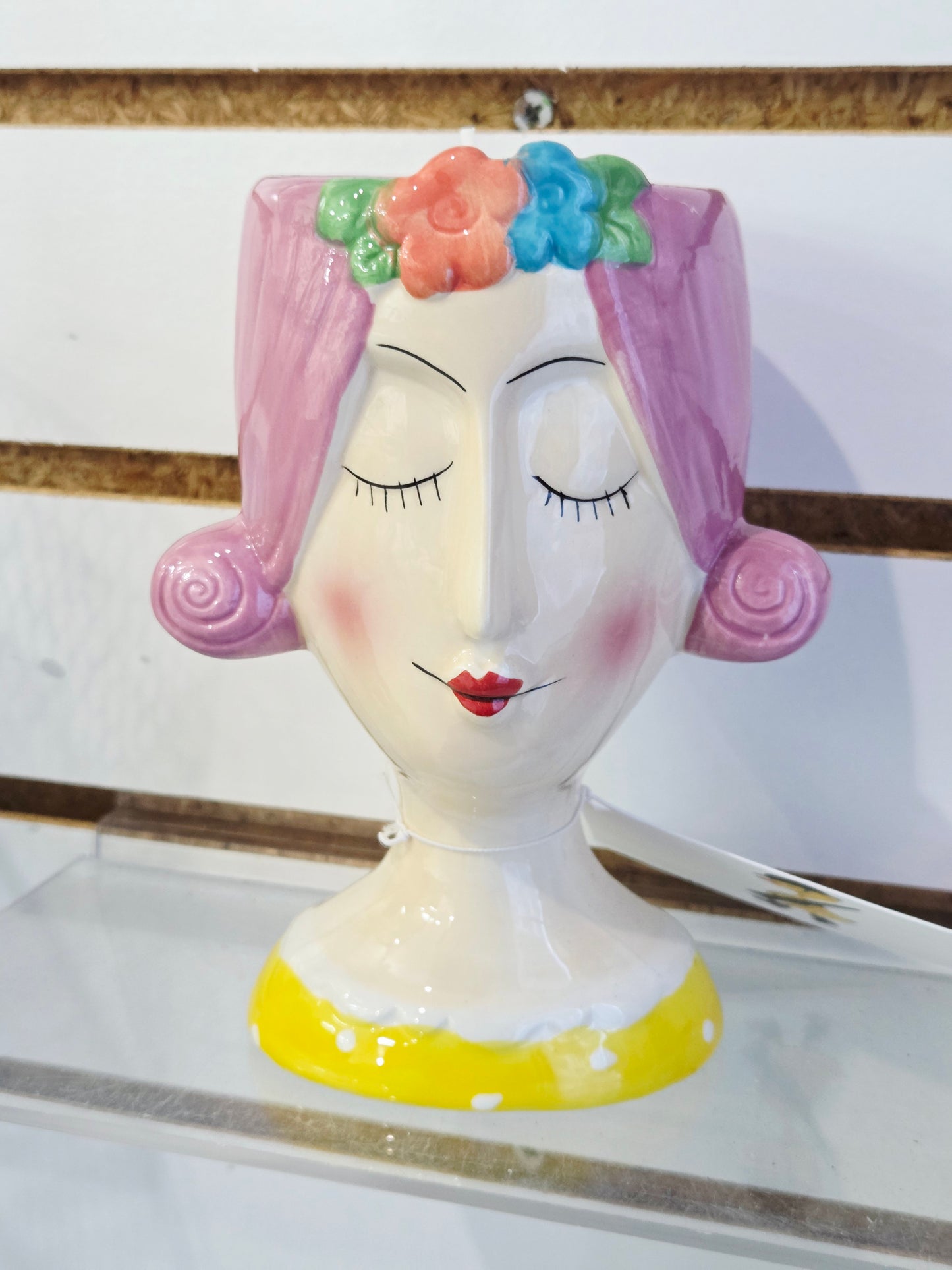 Woman w/Pink Hair Candle