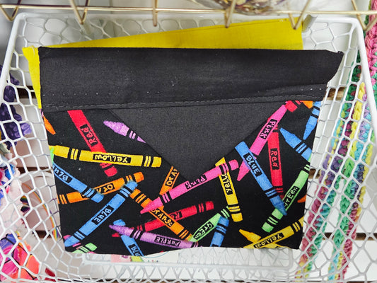 Crayon Print Snap Bag