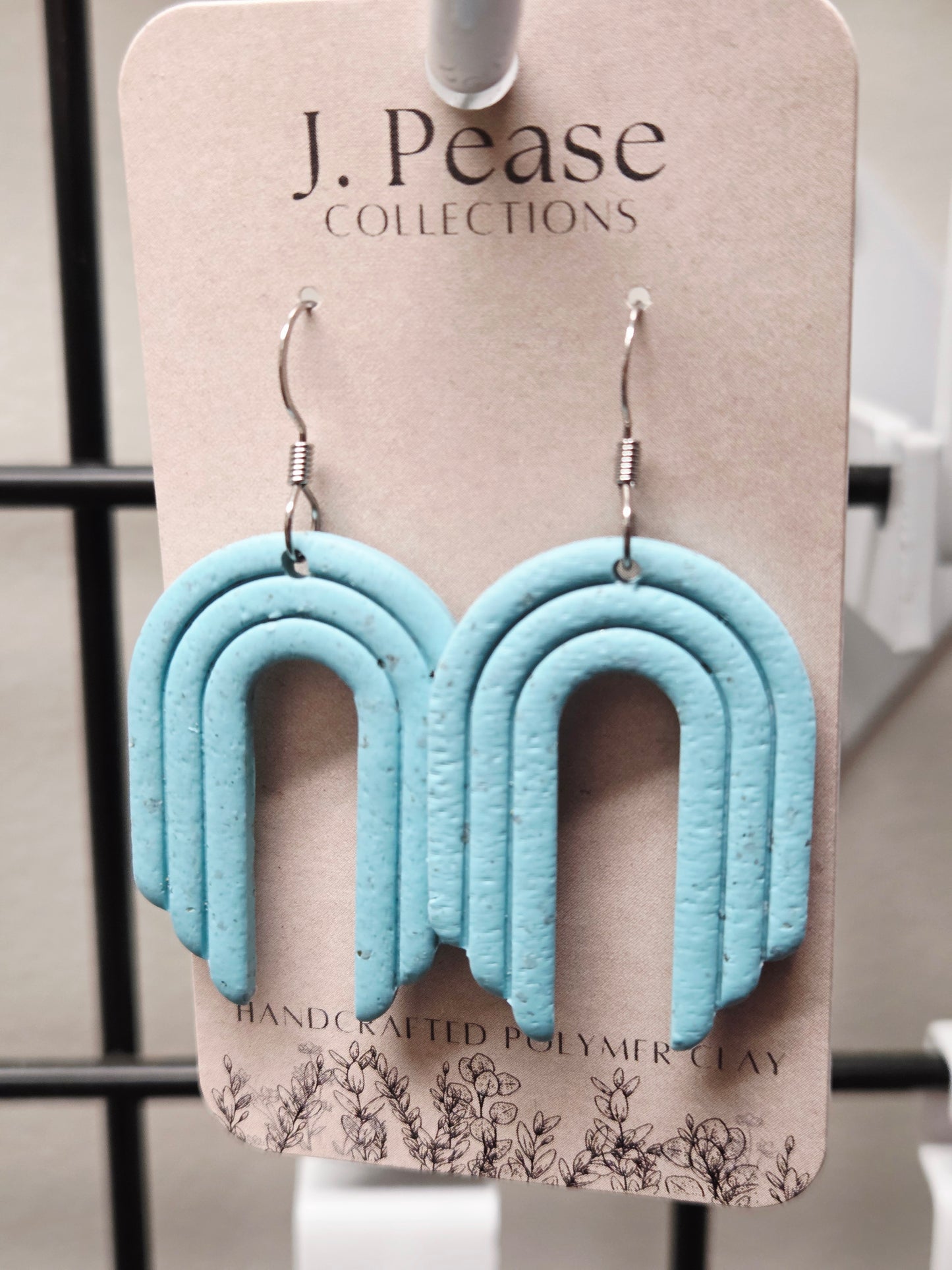 Turquoise Arch Shaped Earrings