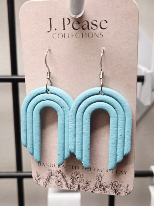 Turquoise Arch Shaped Earrings