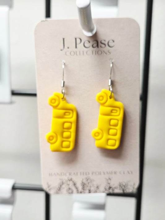 School Bus Earrings