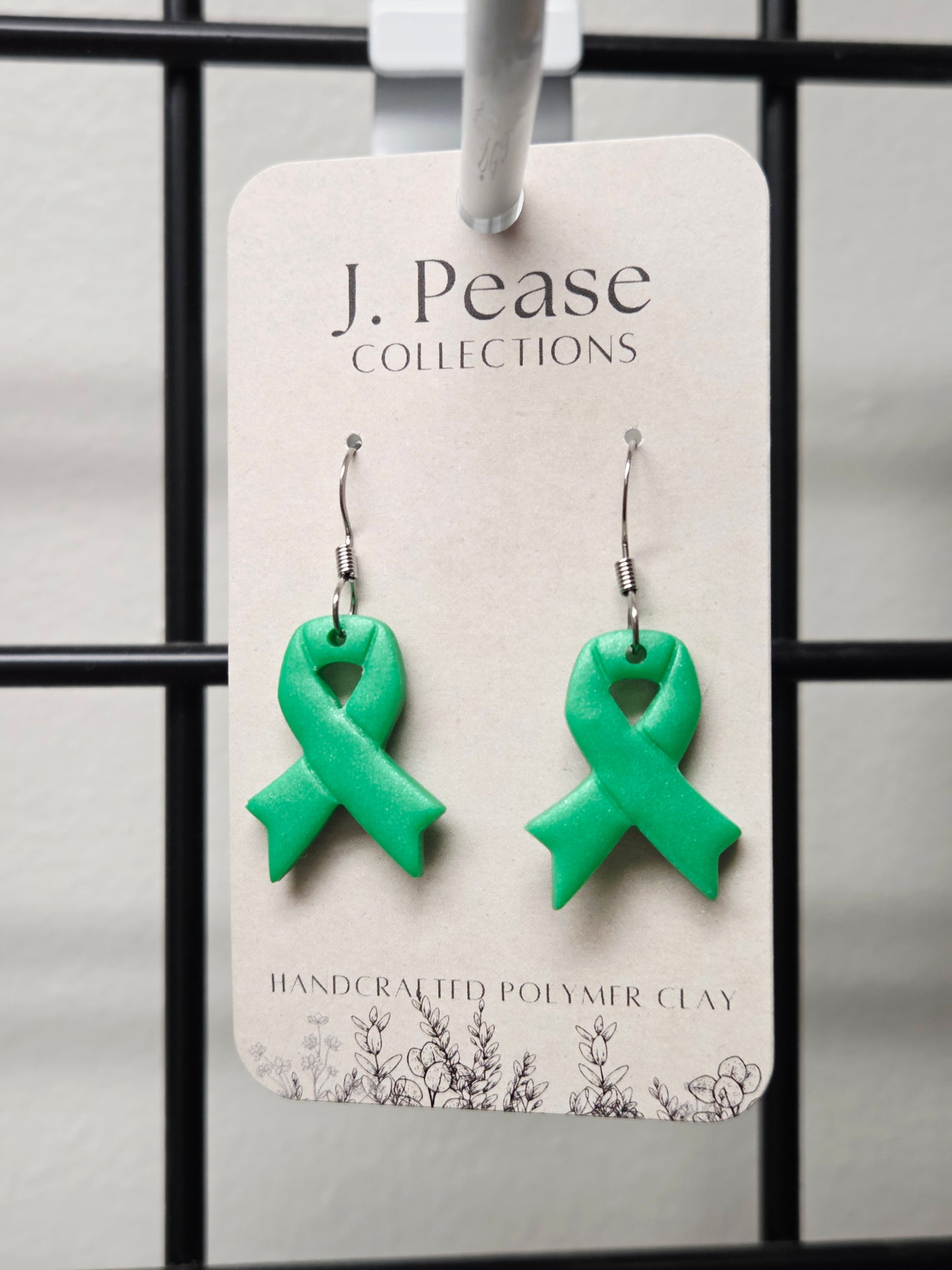 Cancer Ribbon Earrings