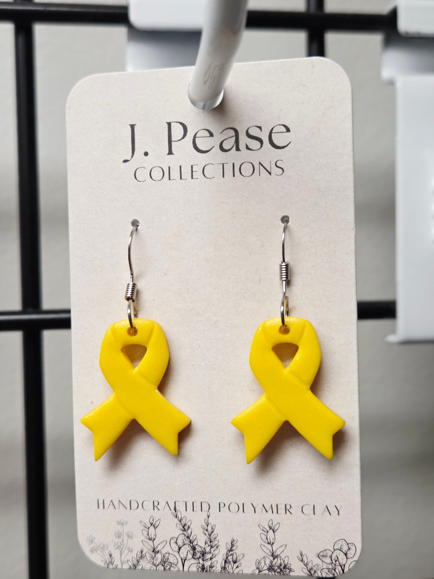 Cancer Ribbon Earrings