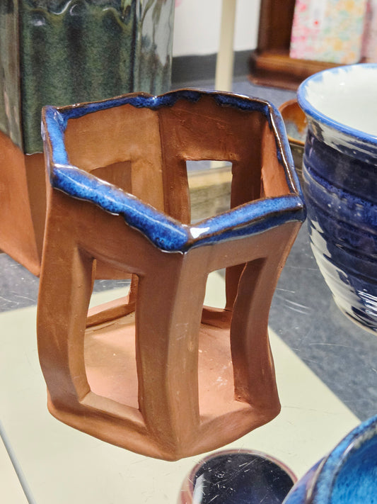 Open Hexagon Candle Holder