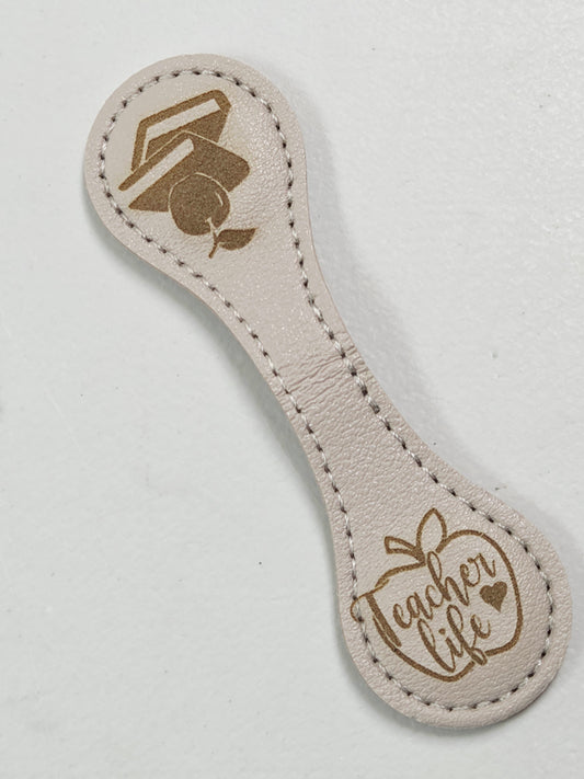 Magnetic Bookmark - Tan Teacher Life