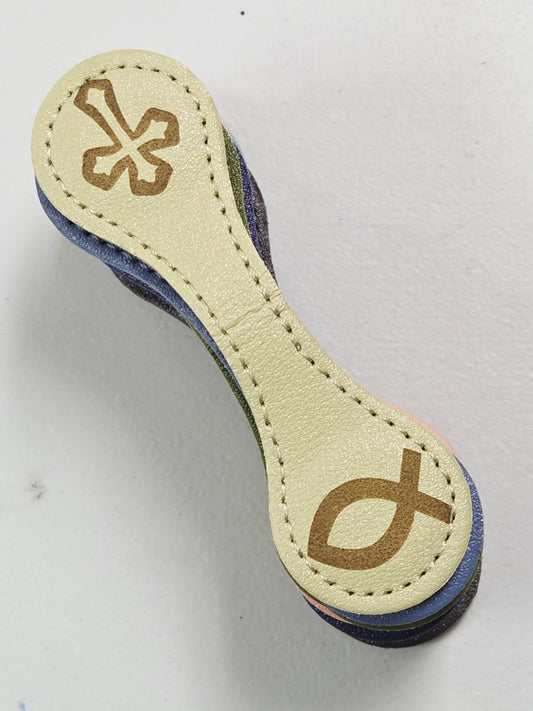 Magnetic Bookmark - Lt. Green Fish/Cross