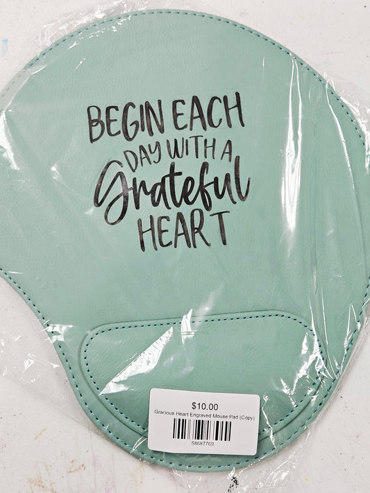 Grateful Heart Engraved Mouse Pad