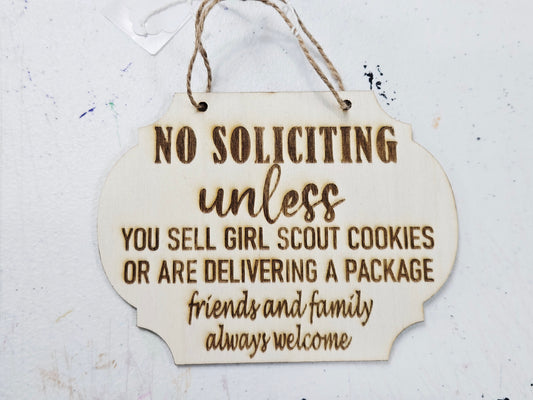 No Soliciting Wall Sign