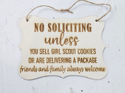 No Soliciting Wall Sign