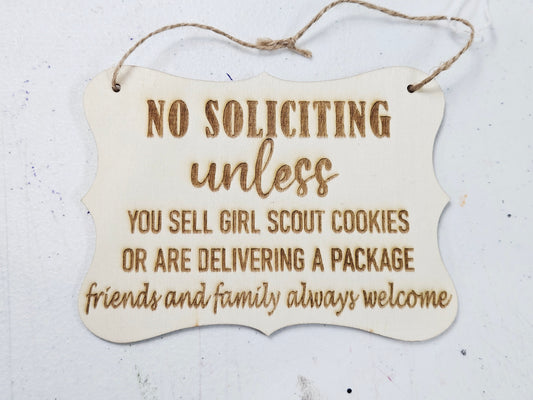 No Soliciting Wall Sign