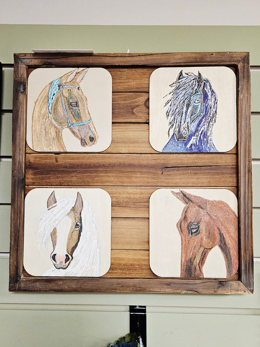 Four Horses Best-In-Show Painting