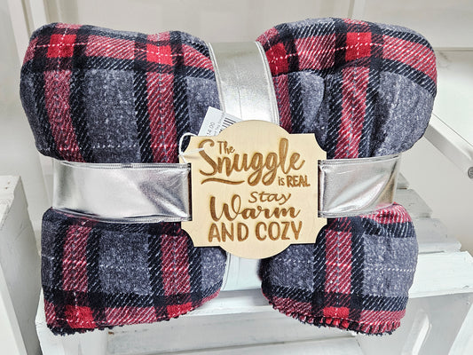 Blanket w/Engraved Tag Snuggle Real