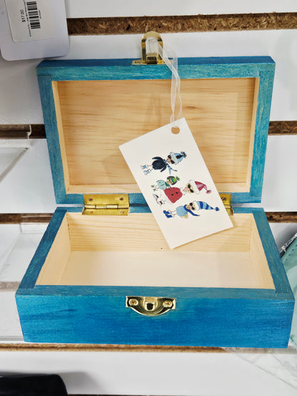 Hand Painted Polar Bear Cub Box