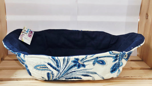 Blue Damask Floral Print 8x8 Pan Holder