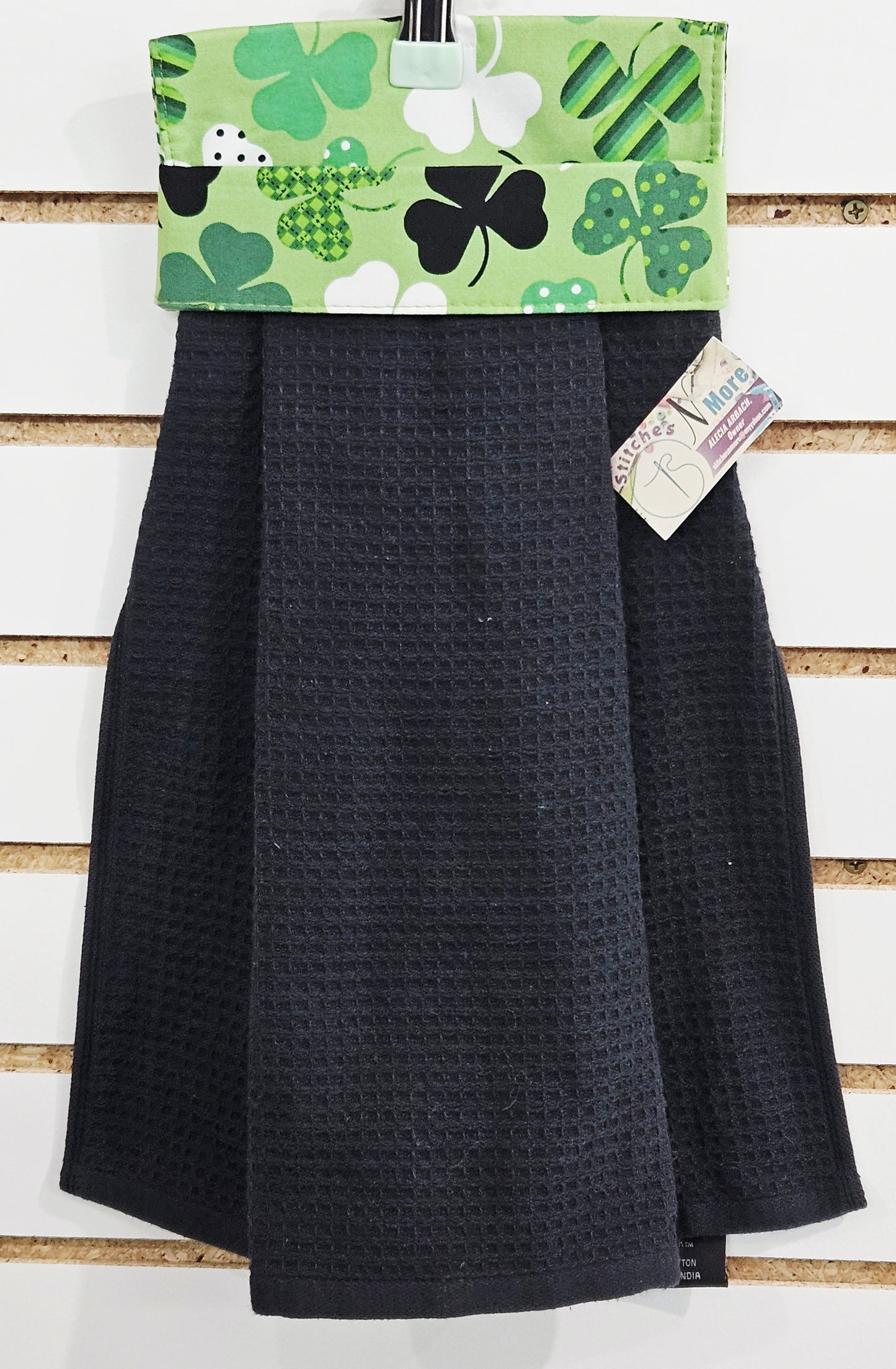 Green & Black St Patricks Day Towel