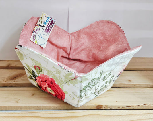 Pink Floral/Butterfly 8" Bowl Holder