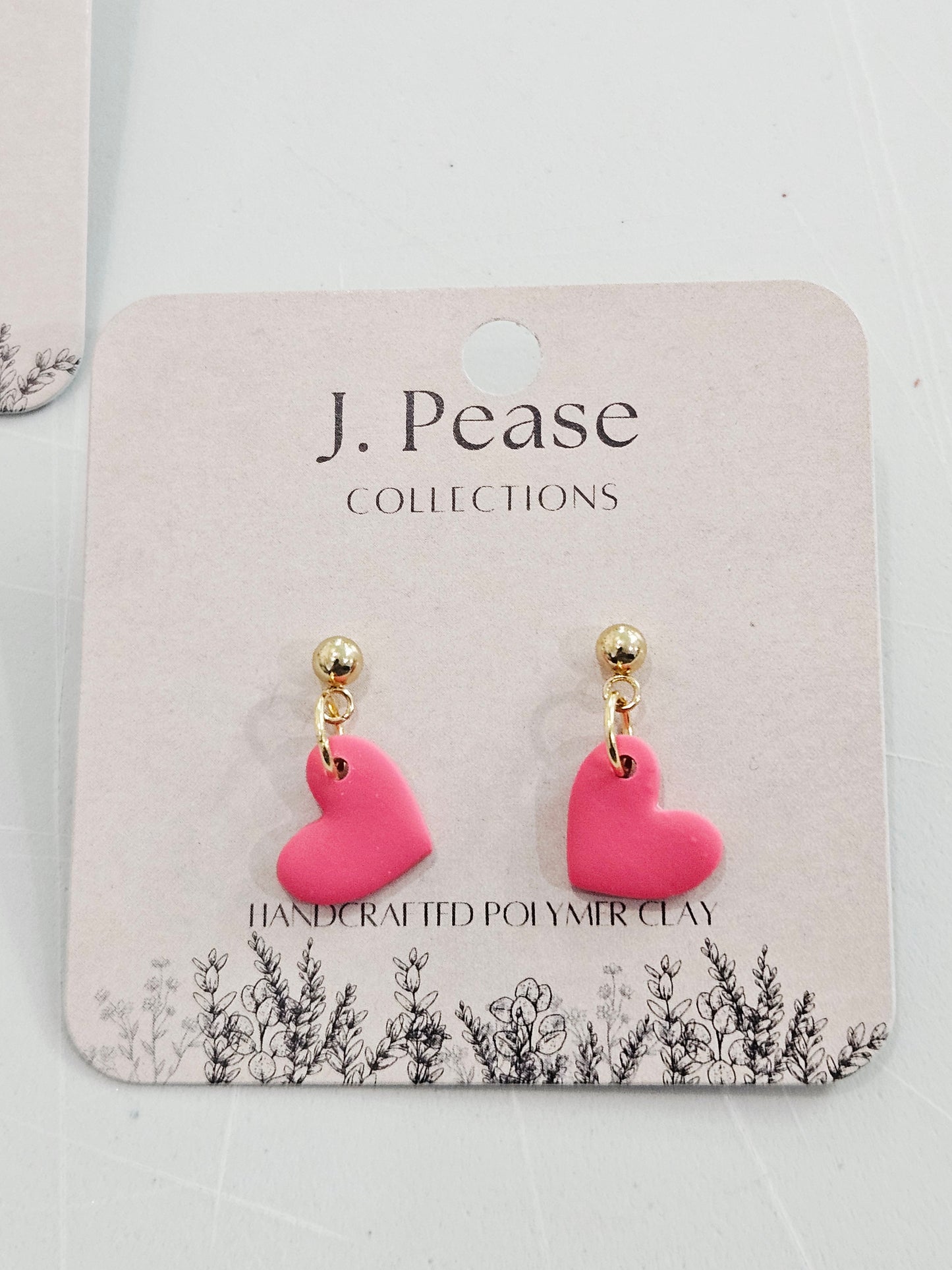 Single Heart Dangle Stud Earring