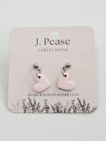 Single Heart Dangle Stud Earring