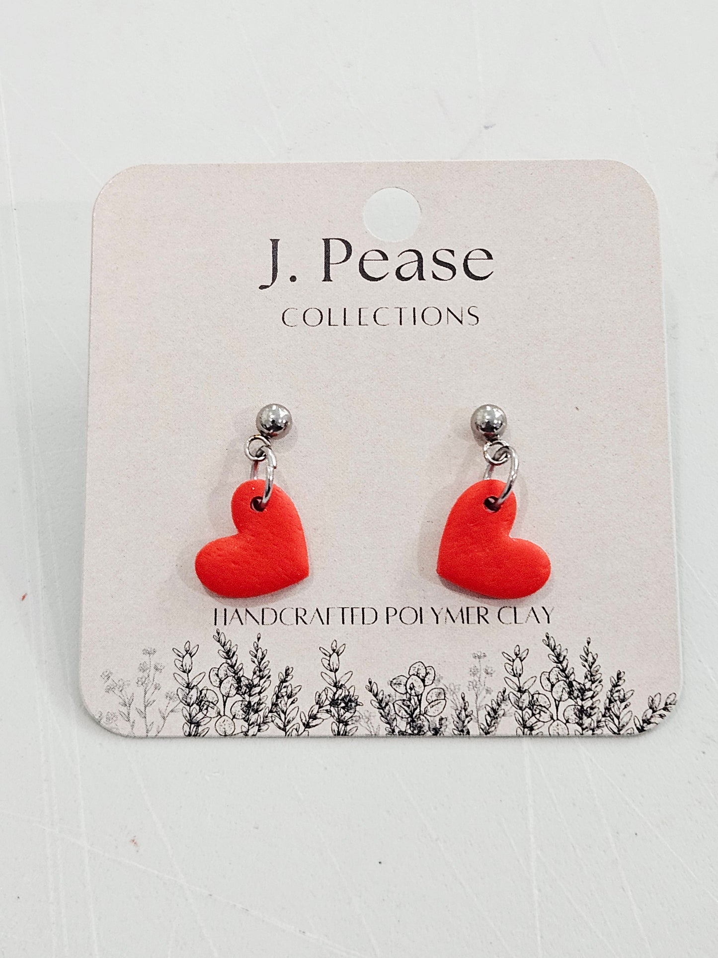 Single Heart Dangle Stud Earring