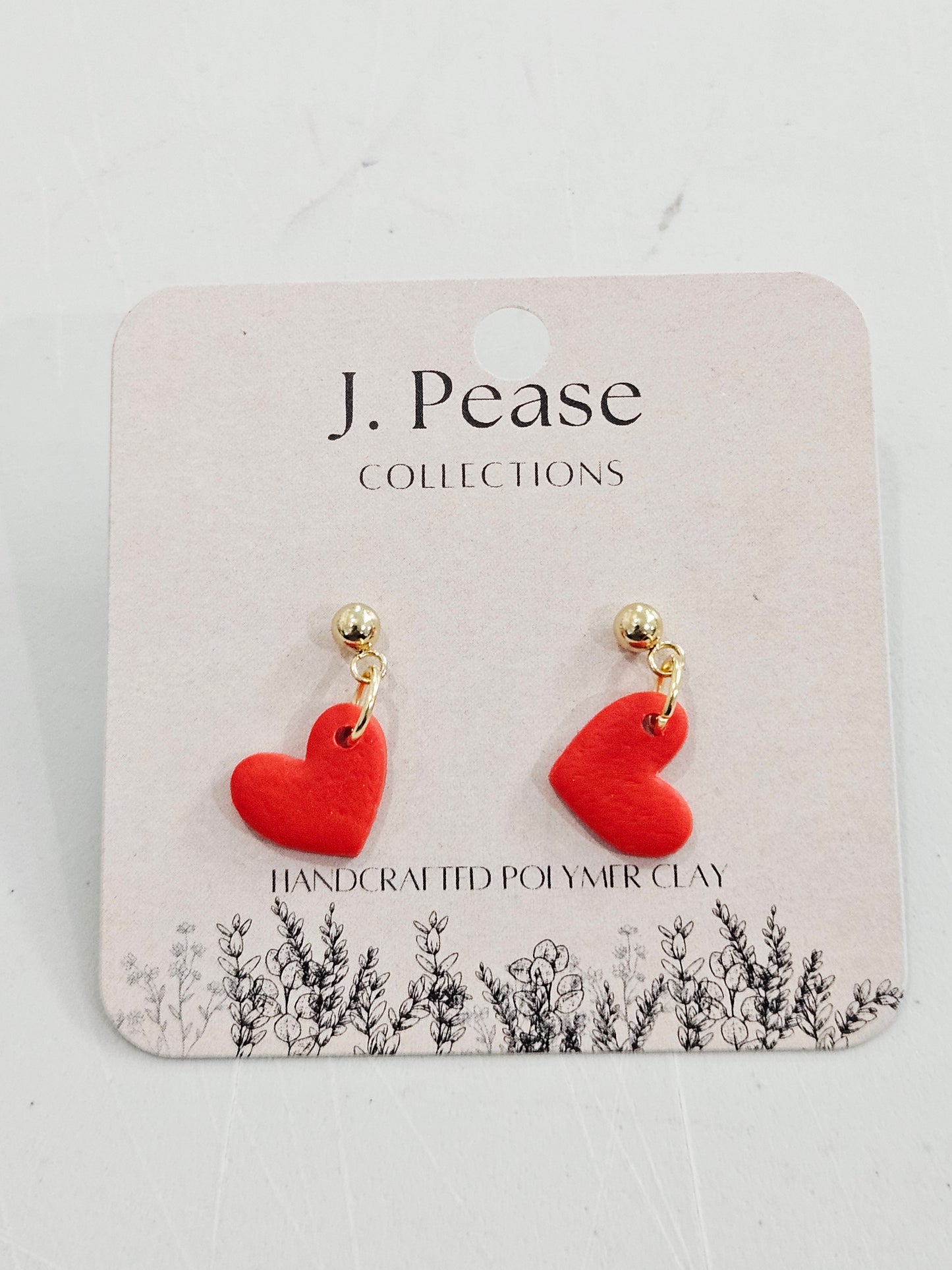 Single Heart Dangle Stud Earring