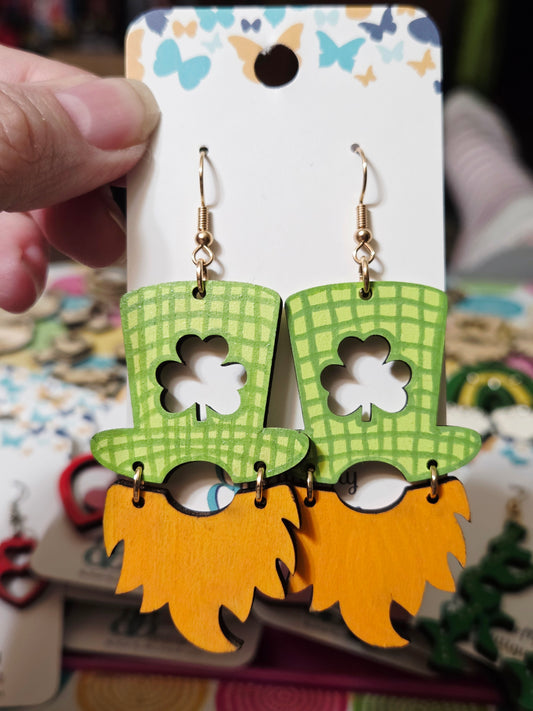 Leprechaun Top Hat Earrings