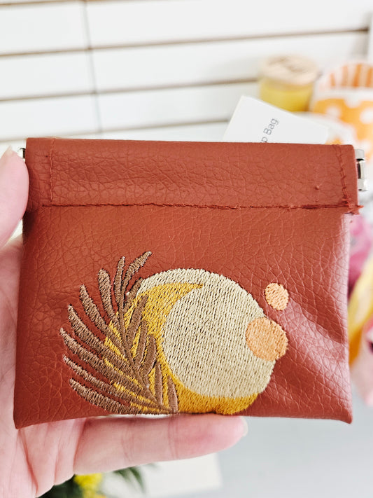 Brown Boho Moon Snap Bag