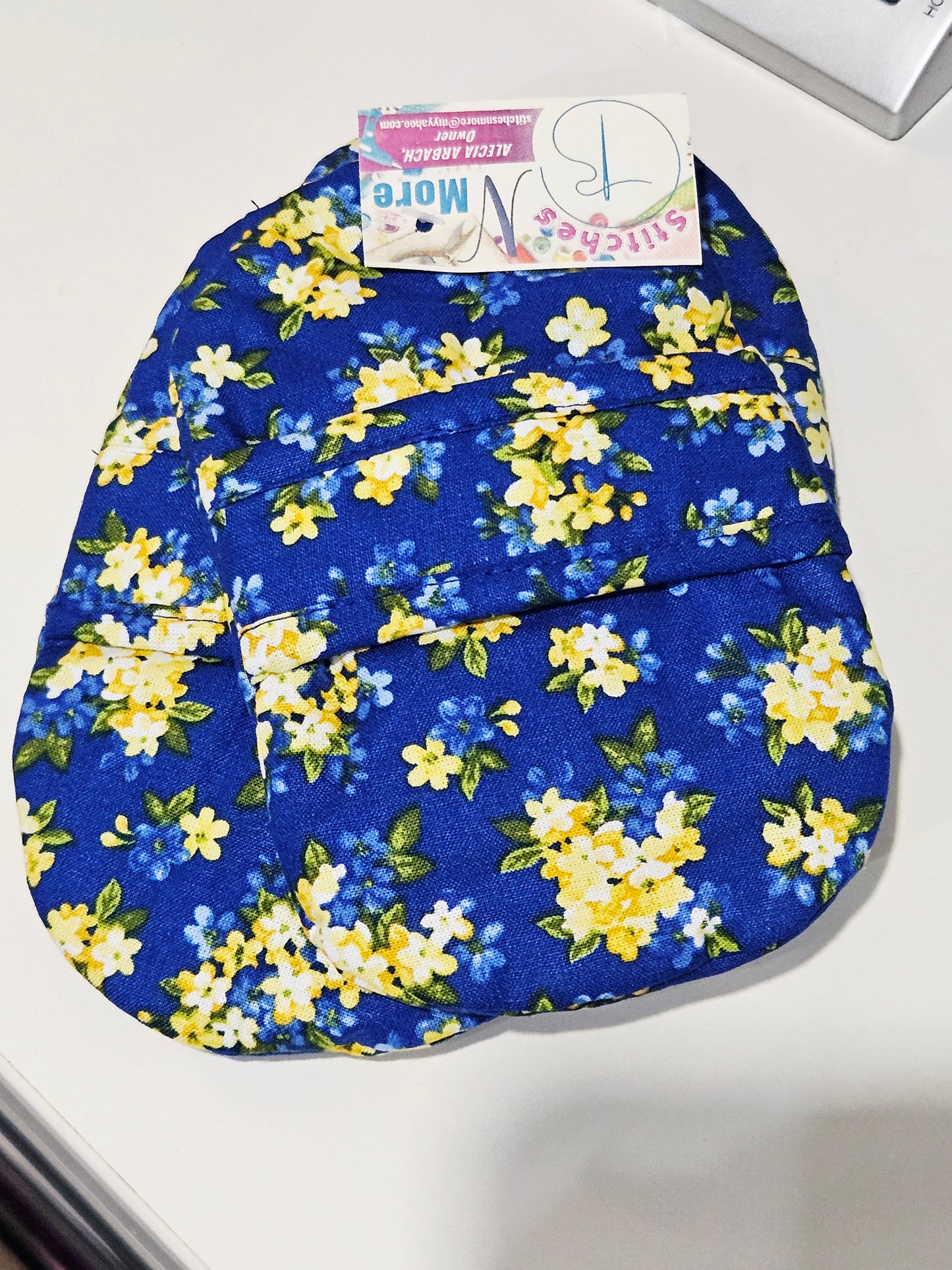 Microwave Hot Pad - Blue/Yellow Floral 2 Pack