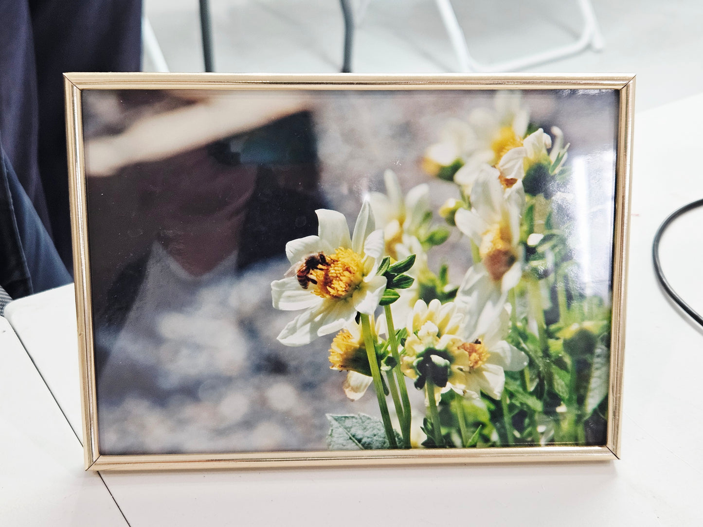 Gold Framed Flower Photograph