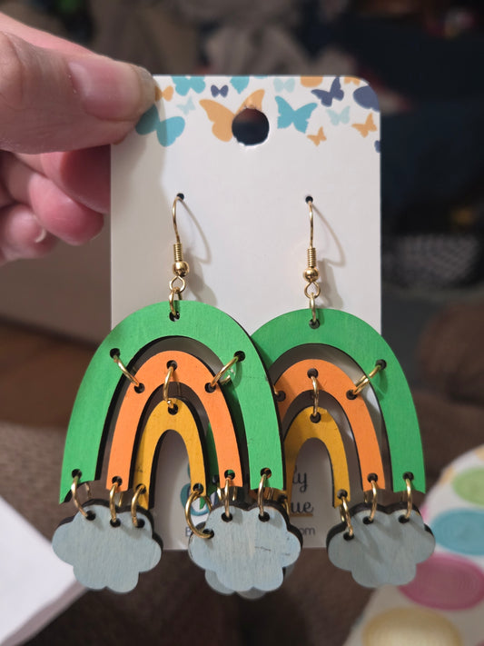 St. Patrick's Rainbow Earrings