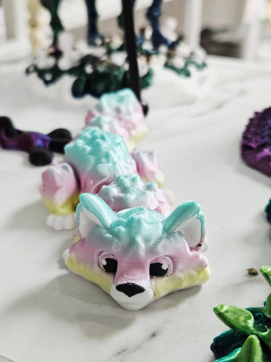 Shiny Rainbow 3D Fox