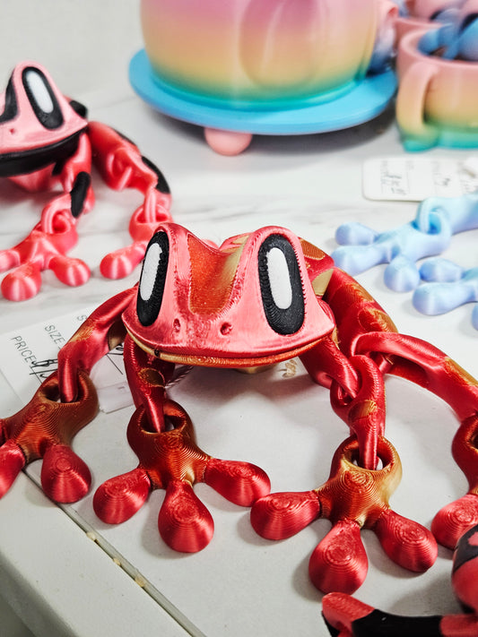 Red Color 3D Frog - Large