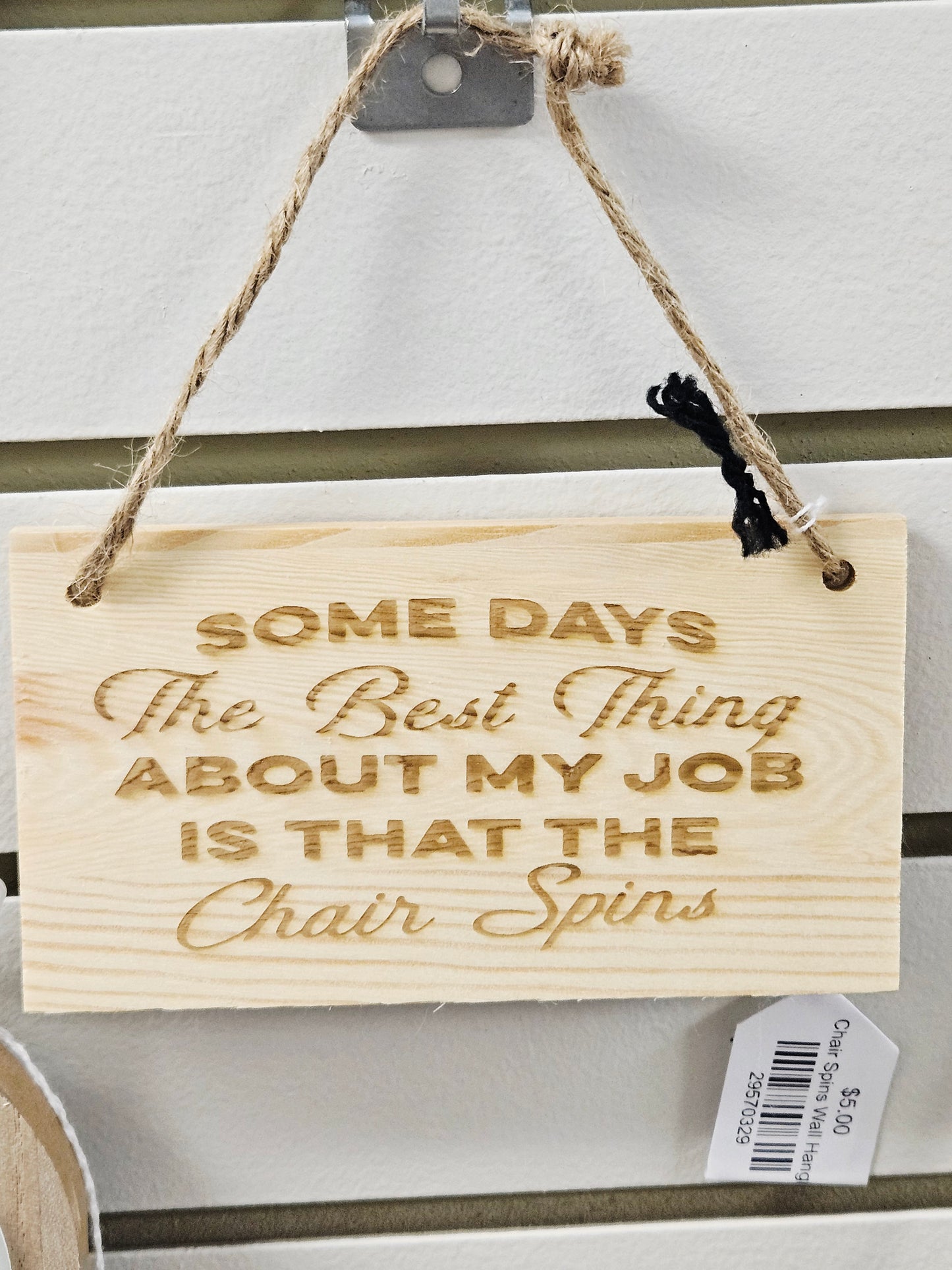 Chair Spins Wall Hanging