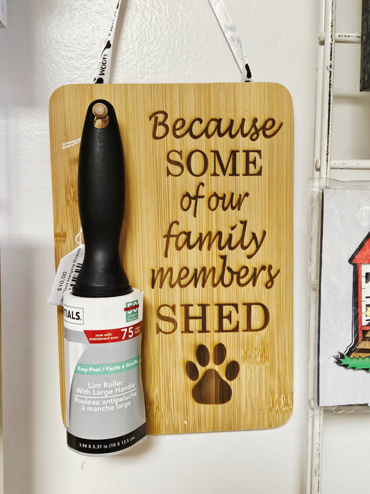 Lint Roller Shed Hanging Boards