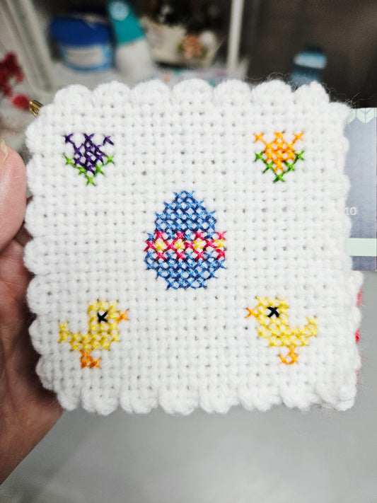 Easter Egg and Chicks Coaster