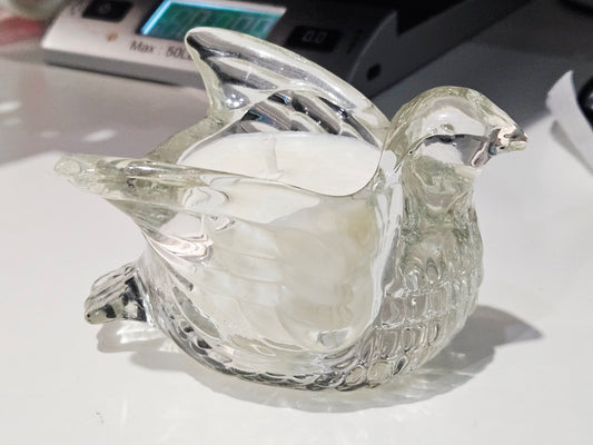 Glass Bird Candle