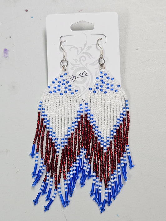 Earrings Red White & Blue