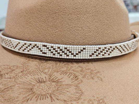 Hat Band Cream Gold