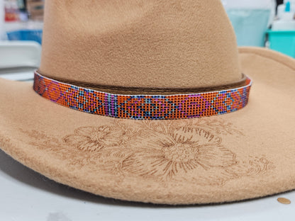 Hat Band Orange Blue