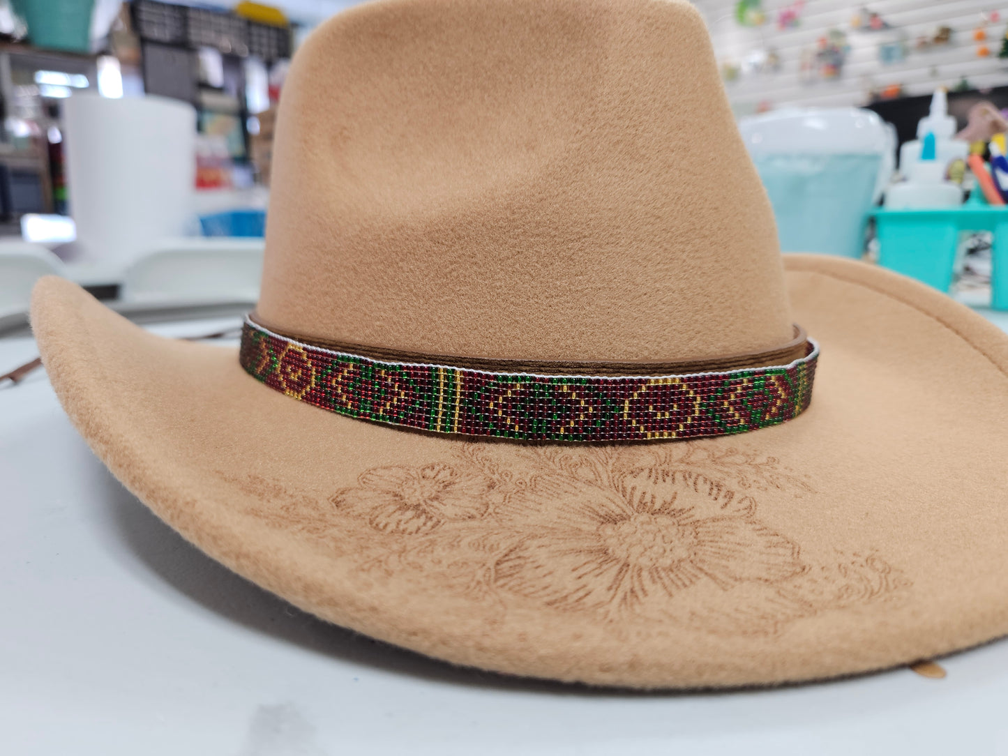 Hat Band Red Green Gold
