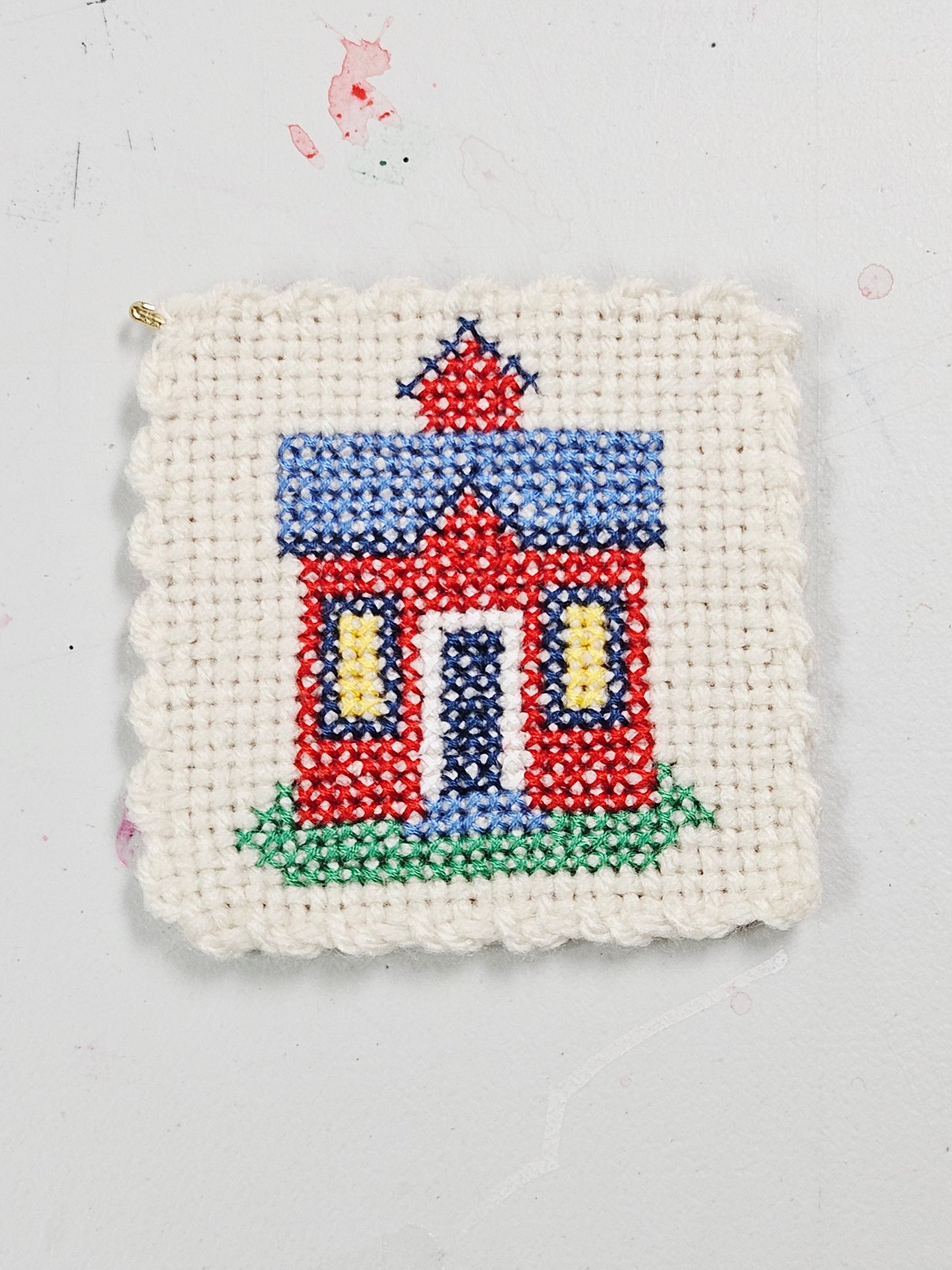 Red School House Coaster