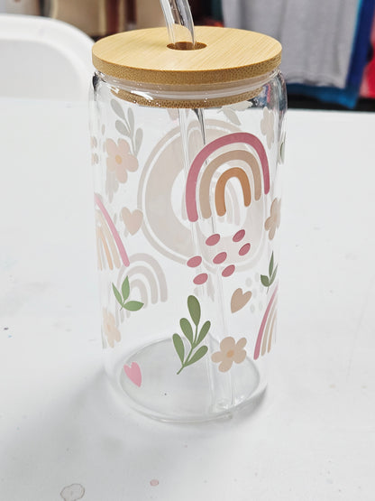 Mom Fuel 16 oz Glass Cup