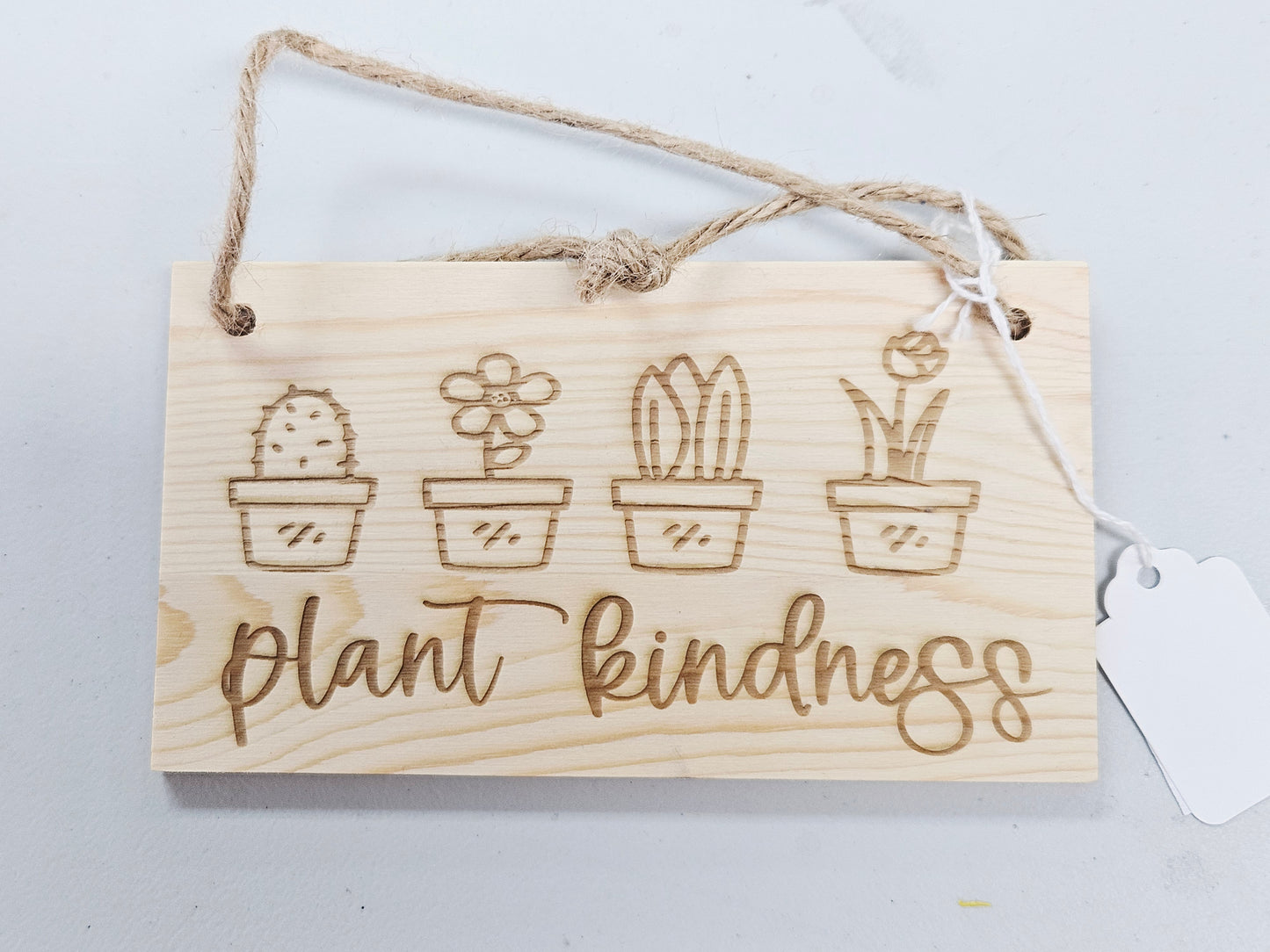 Plant Kindness Hanging Sign