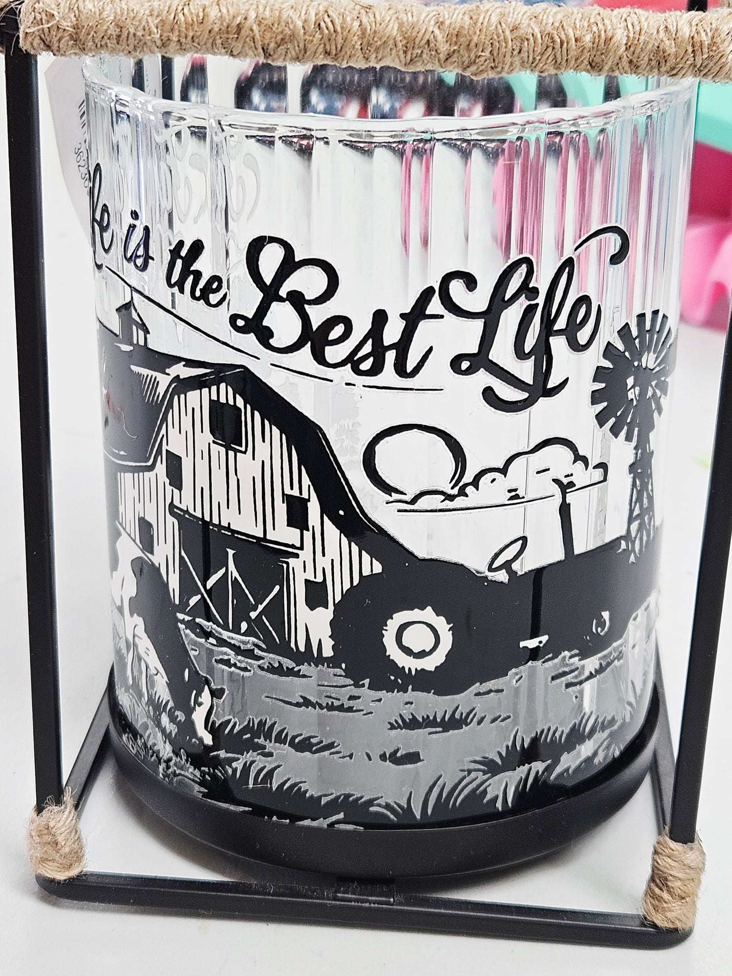 Farm Life Candle Holder