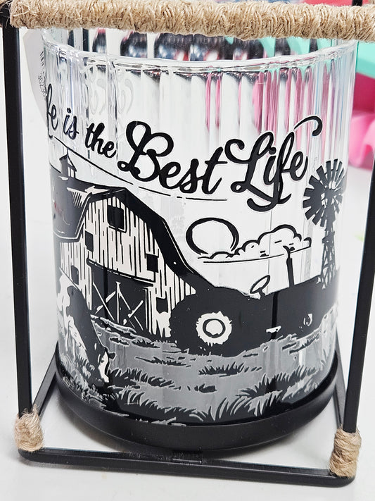 Farm Life Candle Holder