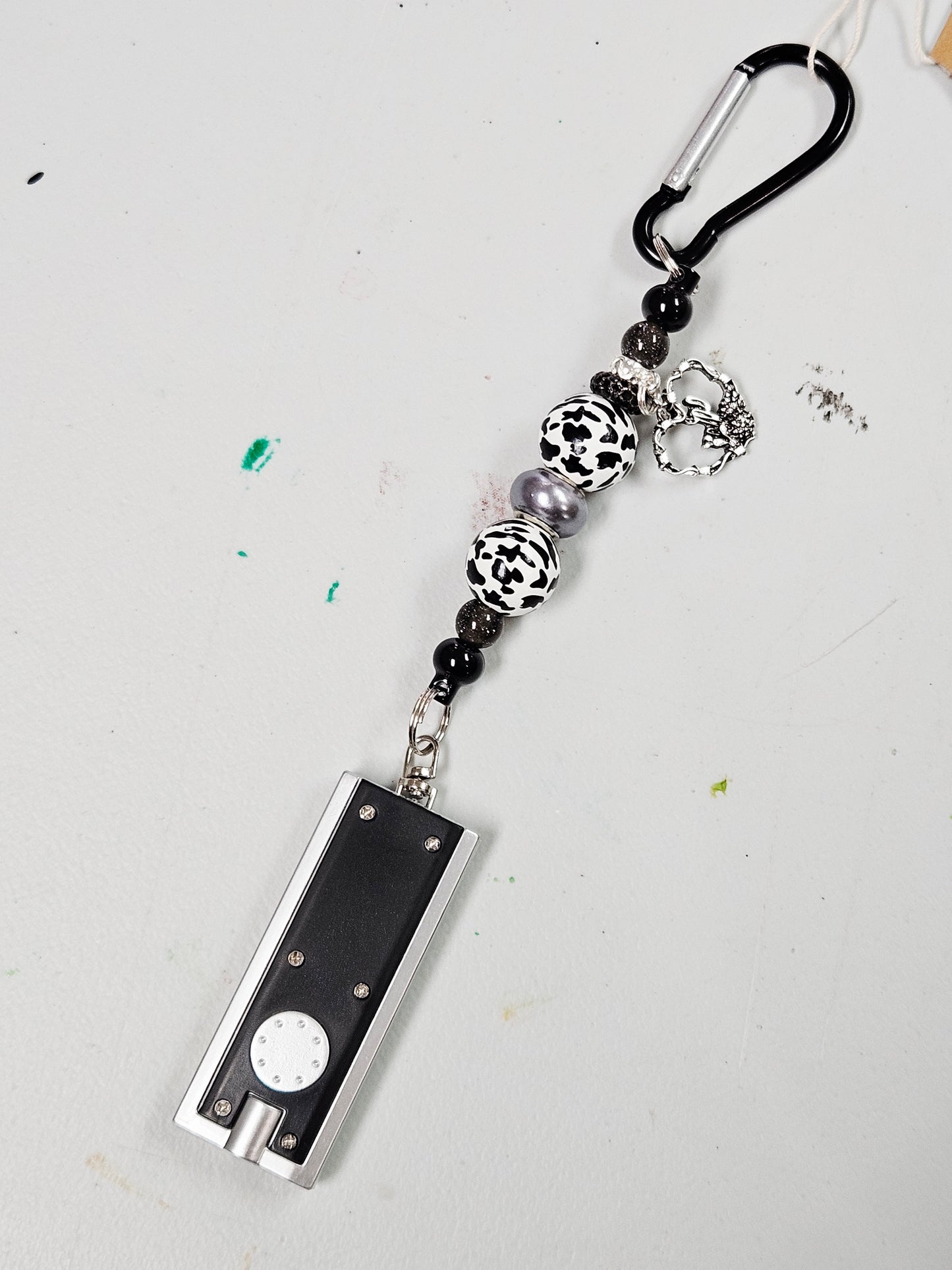 Lighted Cow Keychain w/Pendant