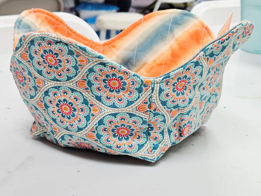 Teal Medallion 10" Bowl Holder