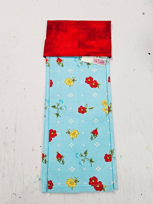 Floral Blue Kitchen Towel