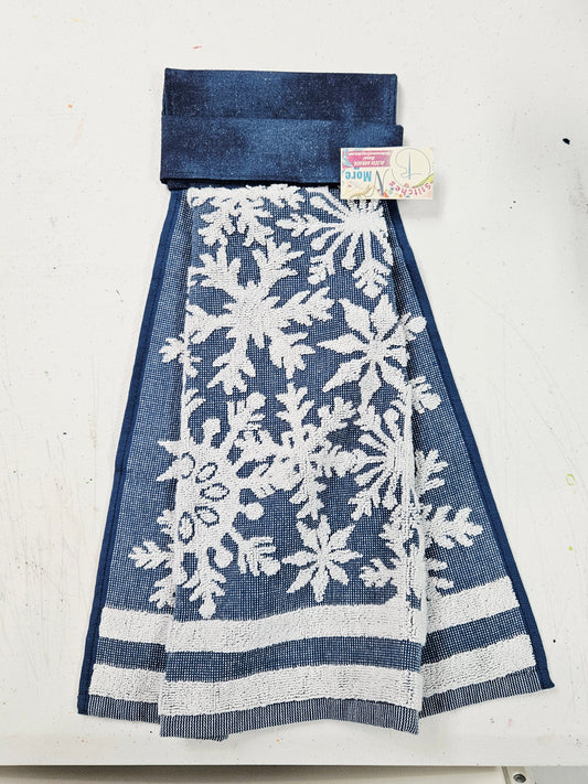 Blue Snowflake Kitchen Towel