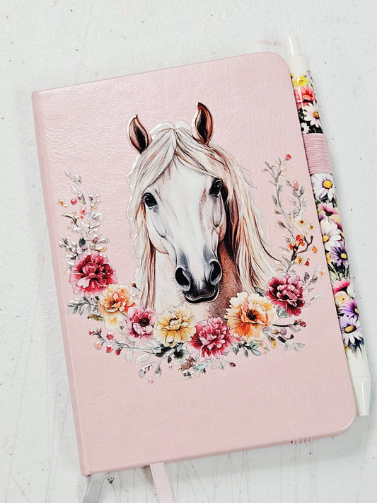 Horse Small Notebook w/Pen